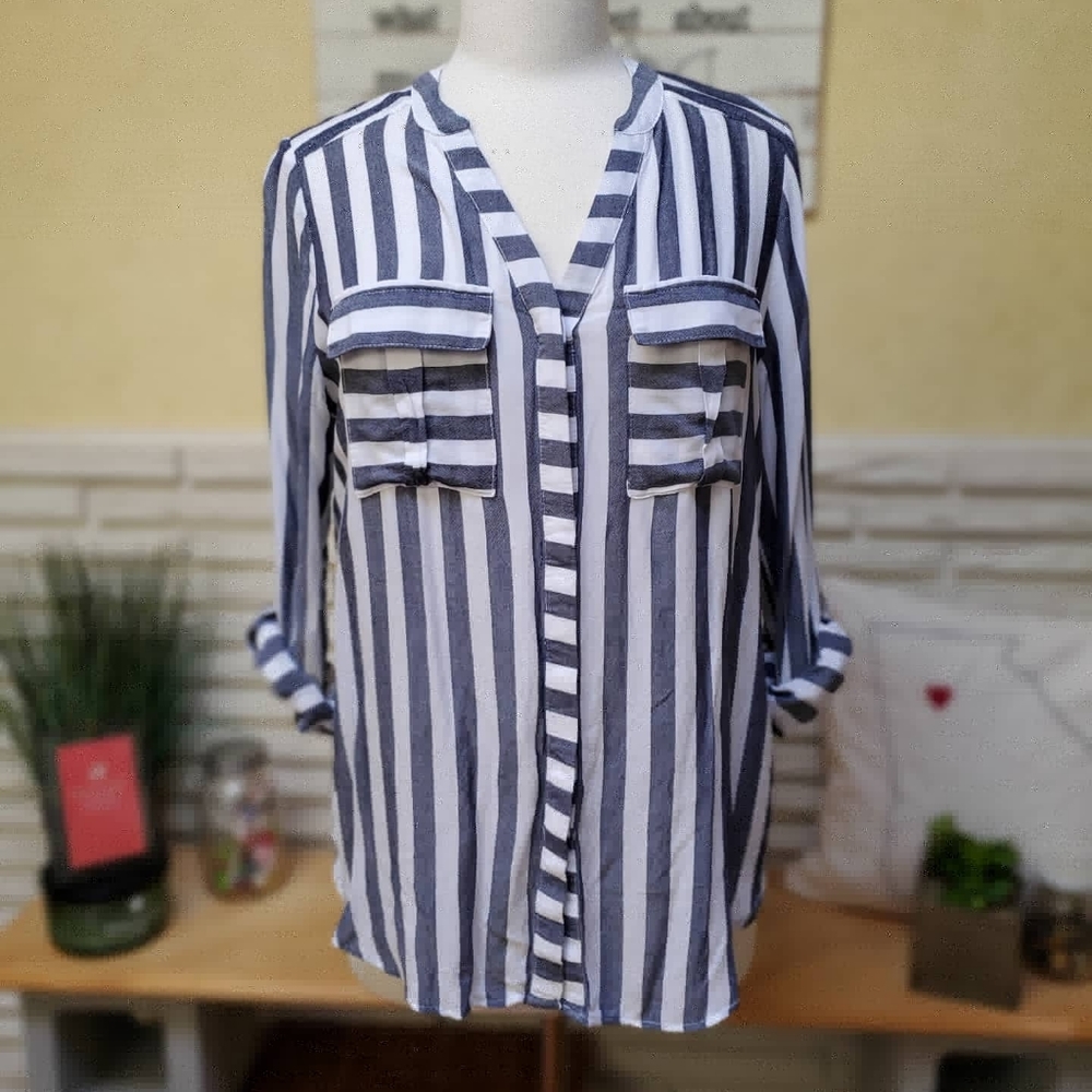 🌻A.N.A. Striped Blouse